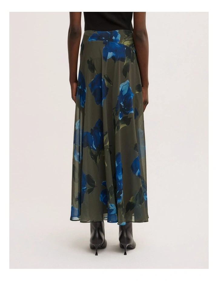 Basque Maxi Skirt in Multicolour Floral image 5