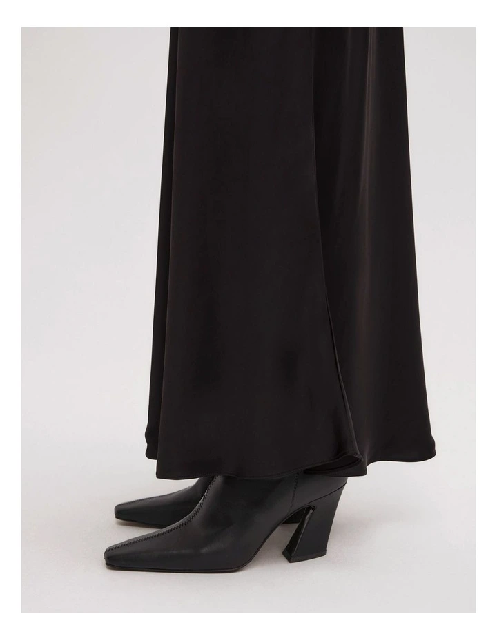 Bias Slip Skirt in Black image 3