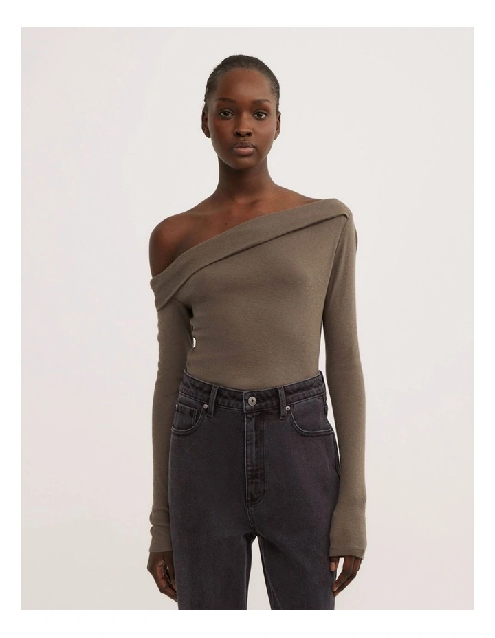 Asymmetric Long Sleeve Top image 1