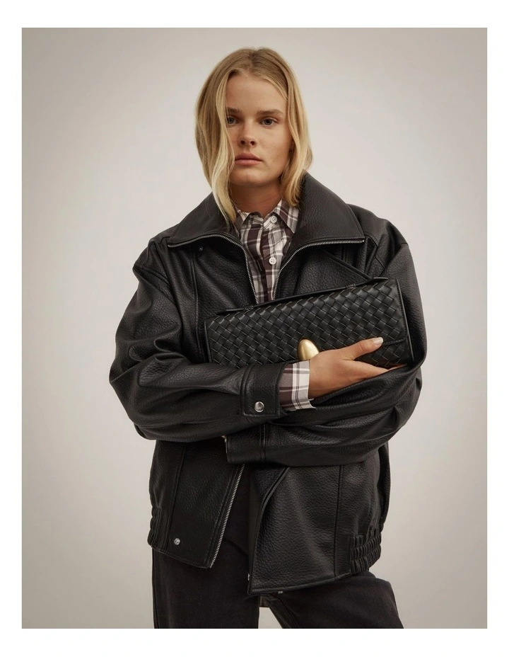 Erin Top Handle Bag in Black image 2