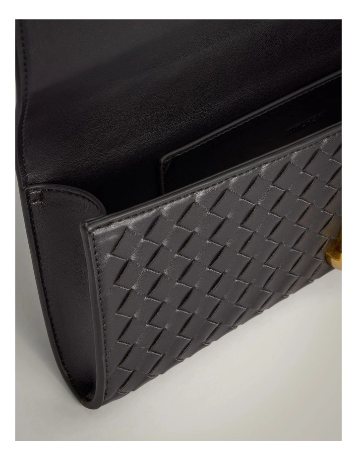 Erin Top Handle Bag in Black image 4