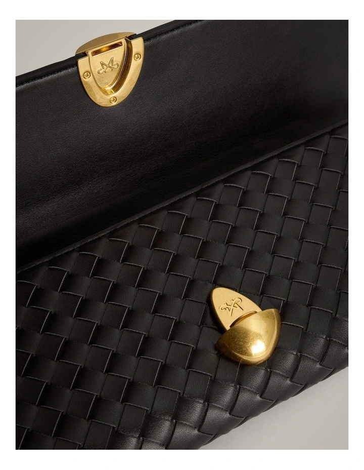 Erin Top Handle Bag in Black image 5