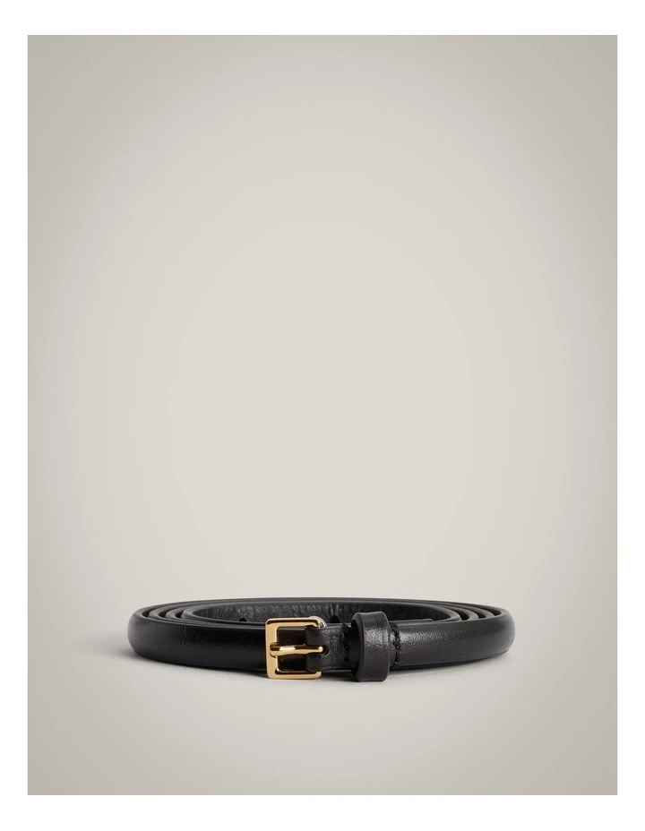 Mylah Skinny Belt in Black image 3