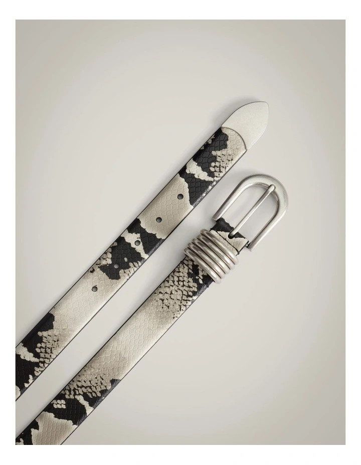Clarissa Wide Belt in Snake Multi image 4