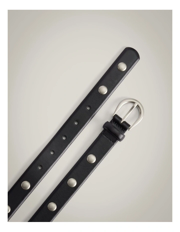 Lulu Studded Belt in Black image 4
