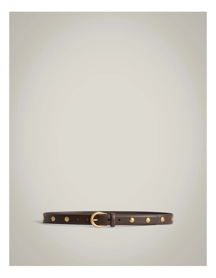 Lulu Studded Belt in Truffle image 1