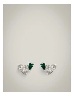 Greta Stud Earrings in Silver