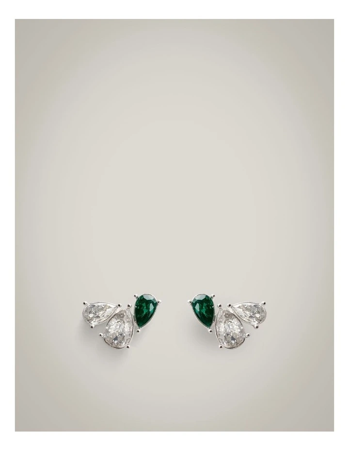 Greta Stud Earrings in Silver image 1