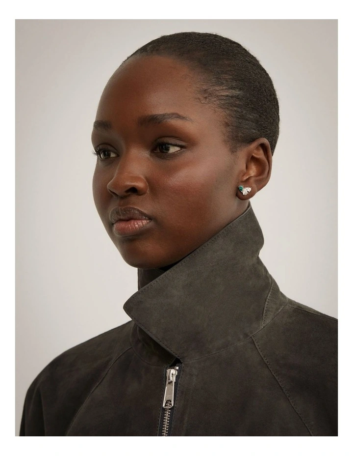 Greta Stud Earrings in Silver image 2