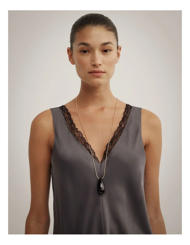 Ruby Necklace in Black image 2