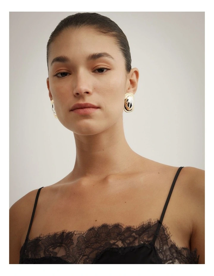 Maeve Stud Earrings in Gold image 2