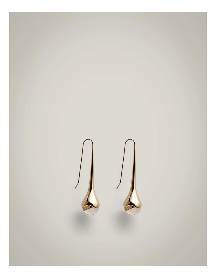 Morgan Drop Earrings in Gold image 1