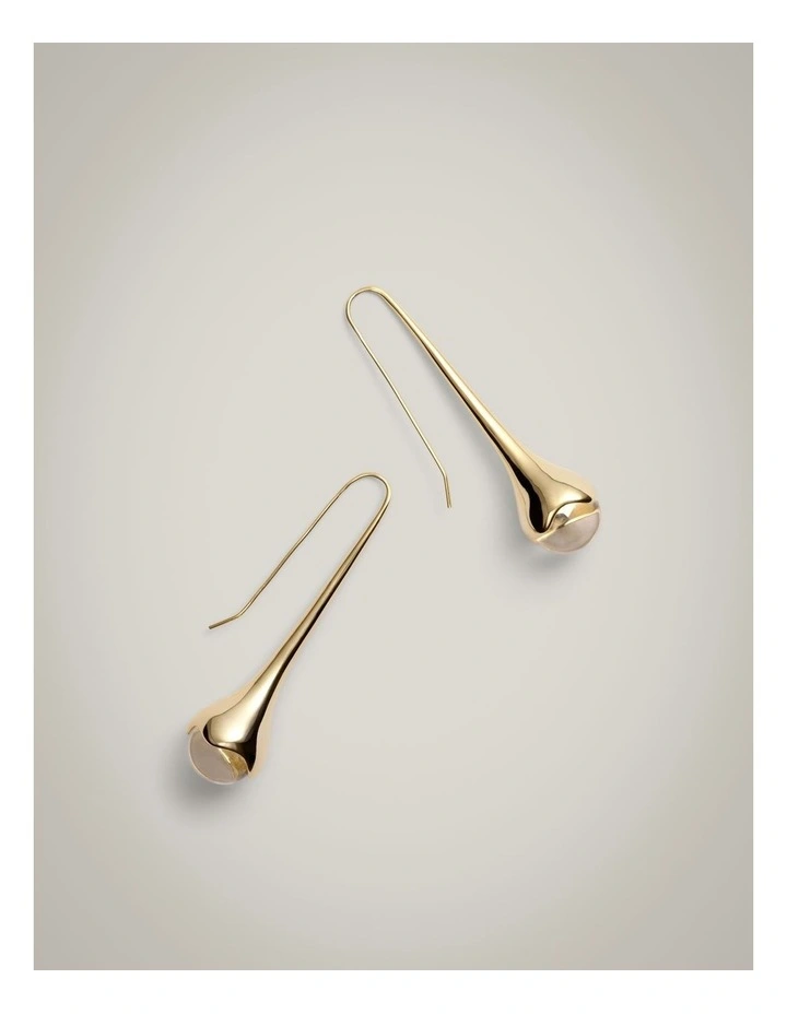 Morgan Drop Earrings in Gold image 4