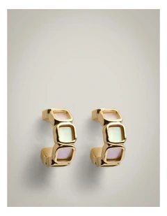 Rebecca Hoop Earrings in Gold
