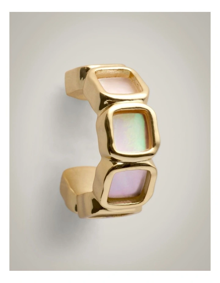 Rebecca Hoop Earrings in Gold image 3