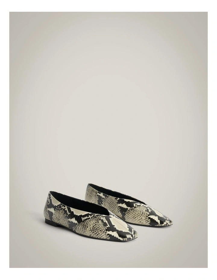 Andie Leather Flats in Snake Multi image 4