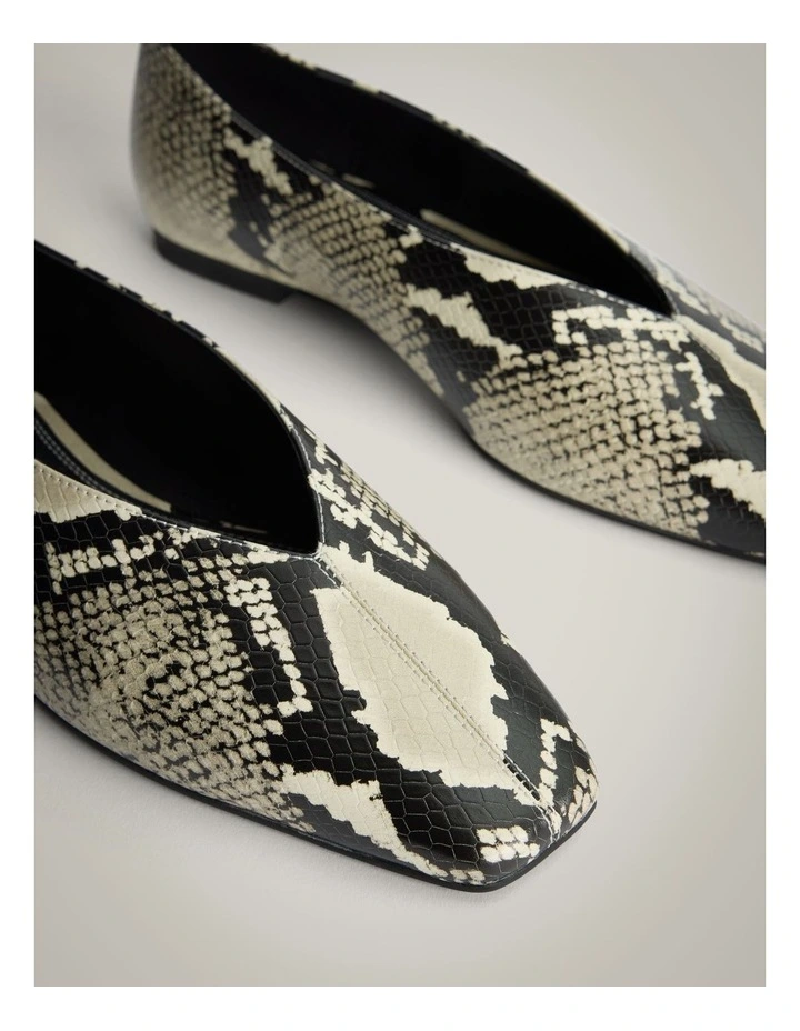 Andie Leather Flats in Snake Multi image 5