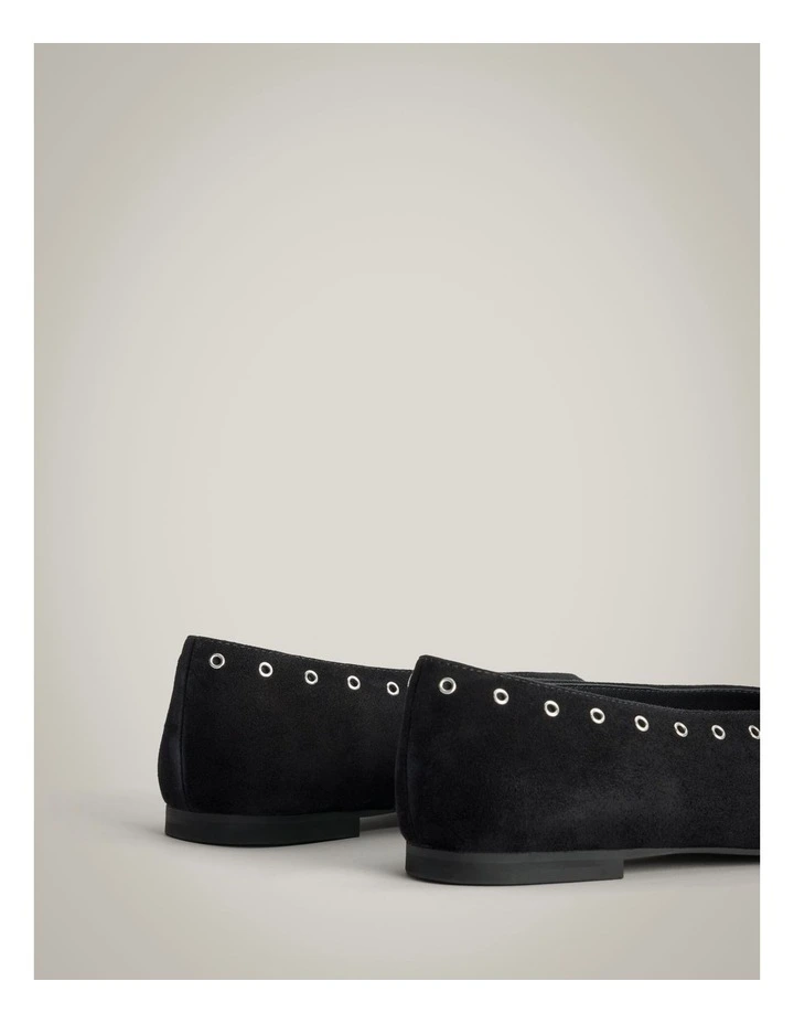 Andie Suede Flats in Black image 5