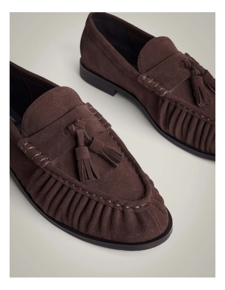 Zoe Suede Loafer in Espresso image 4