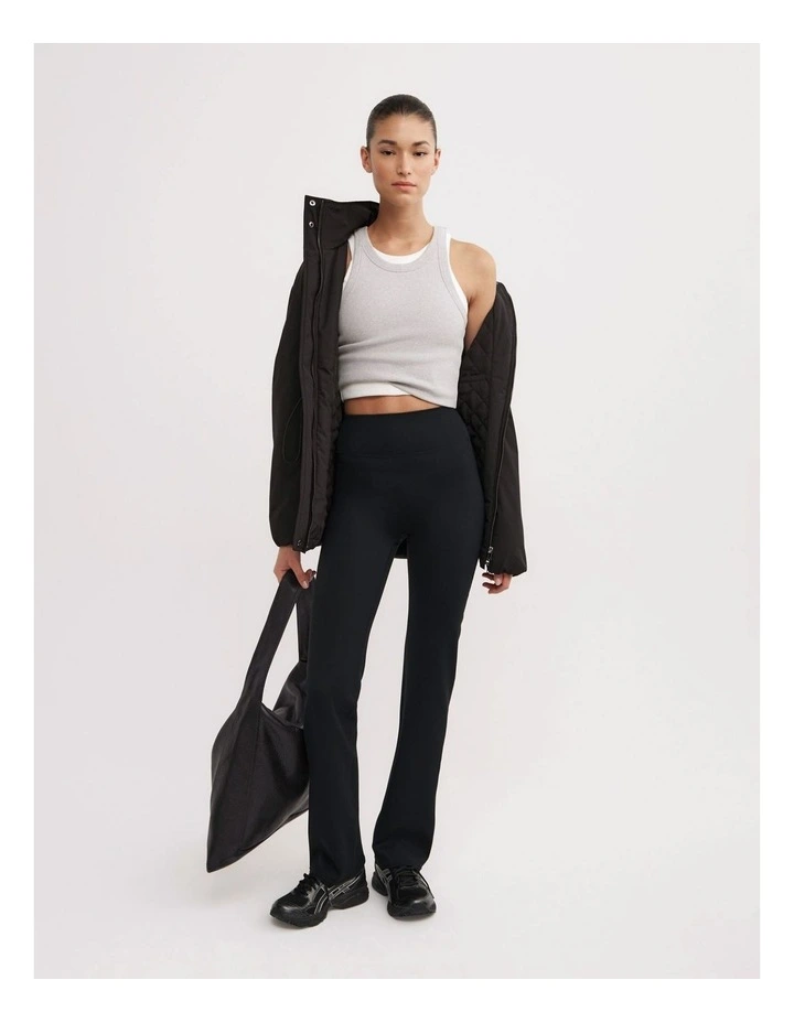 Bootcut Leggings in Black image 3