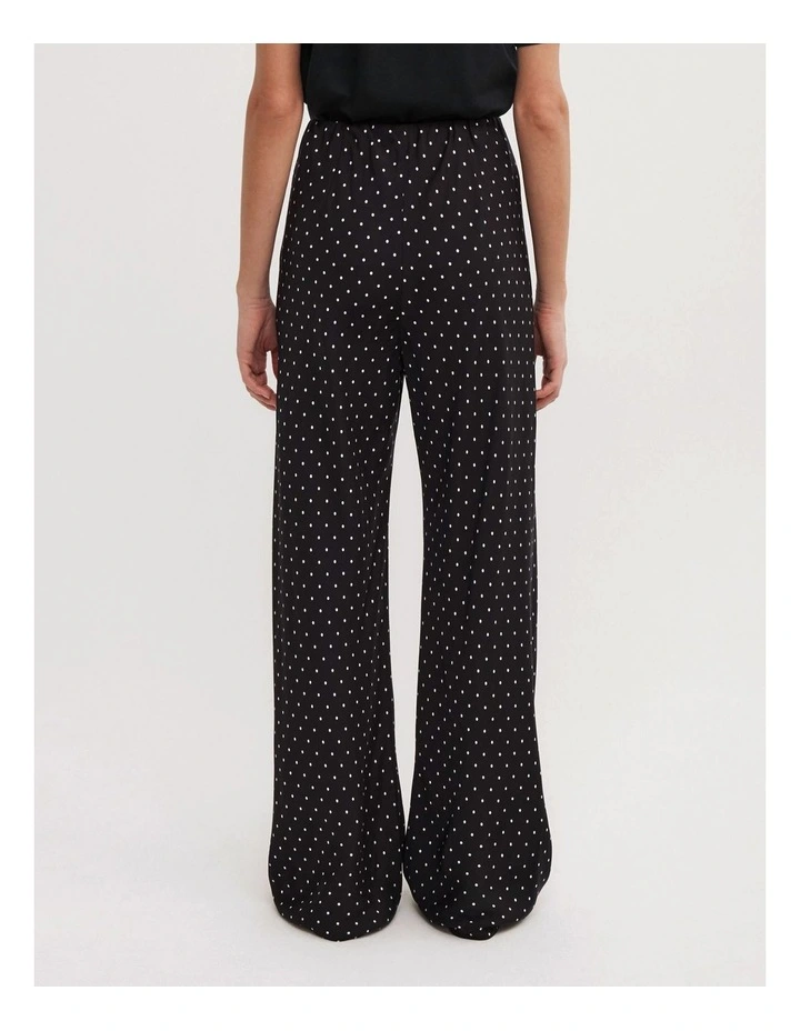 Bias Twill Pants in Black Polka Dot image 5
