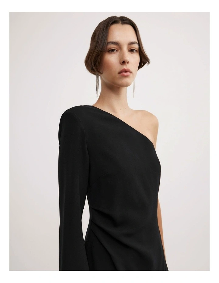 Off The Shoulder Top in Black image 3