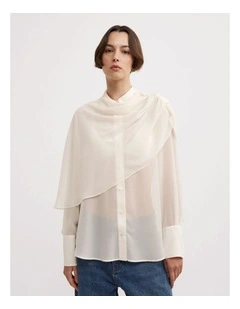 Scarf Shirt in Vanilla