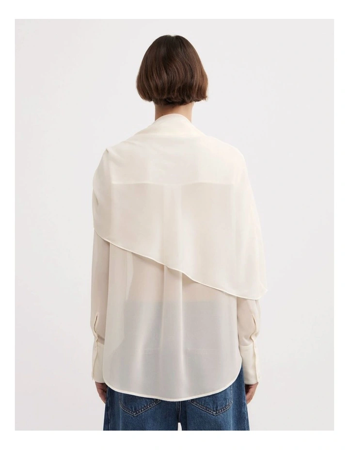Scarf Shirt in Vanilla image 6