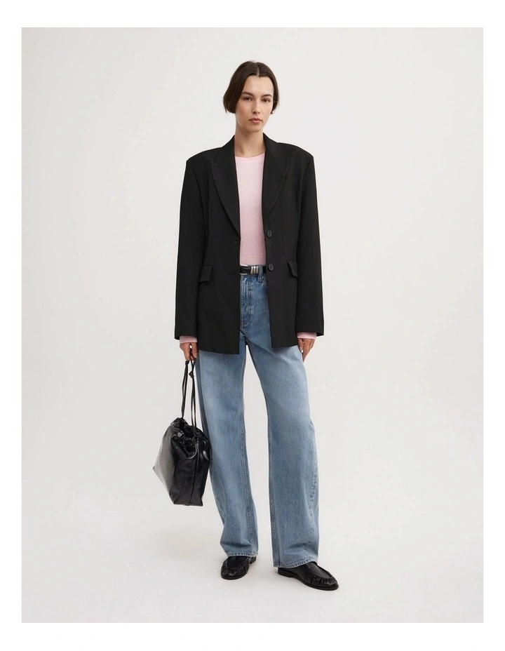 Fine Jersey Long Sleeve Top in Primrose image 4