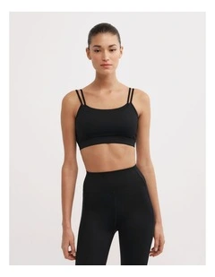 Multi Layer Crop Top in Black