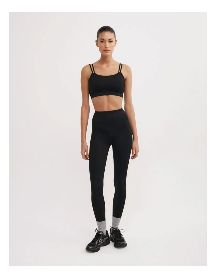 Multi Layer Crop Top in Black image 2