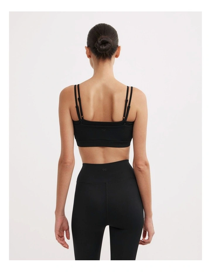 Multi Layer Crop Top in Black image 5