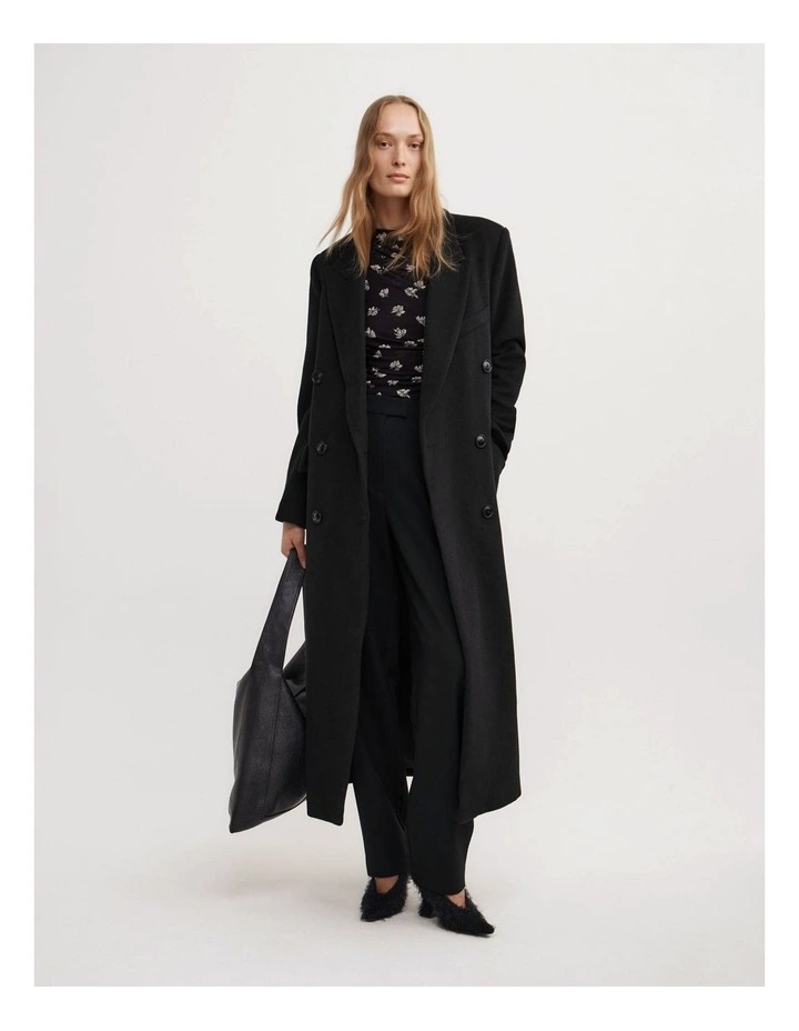 Mesh Drape Long Sleeve Top in Two Tone Floral image 4