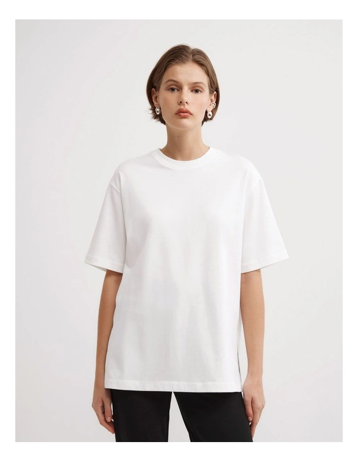 Boyfriend T-shirt2.0 in Fresh White image 1