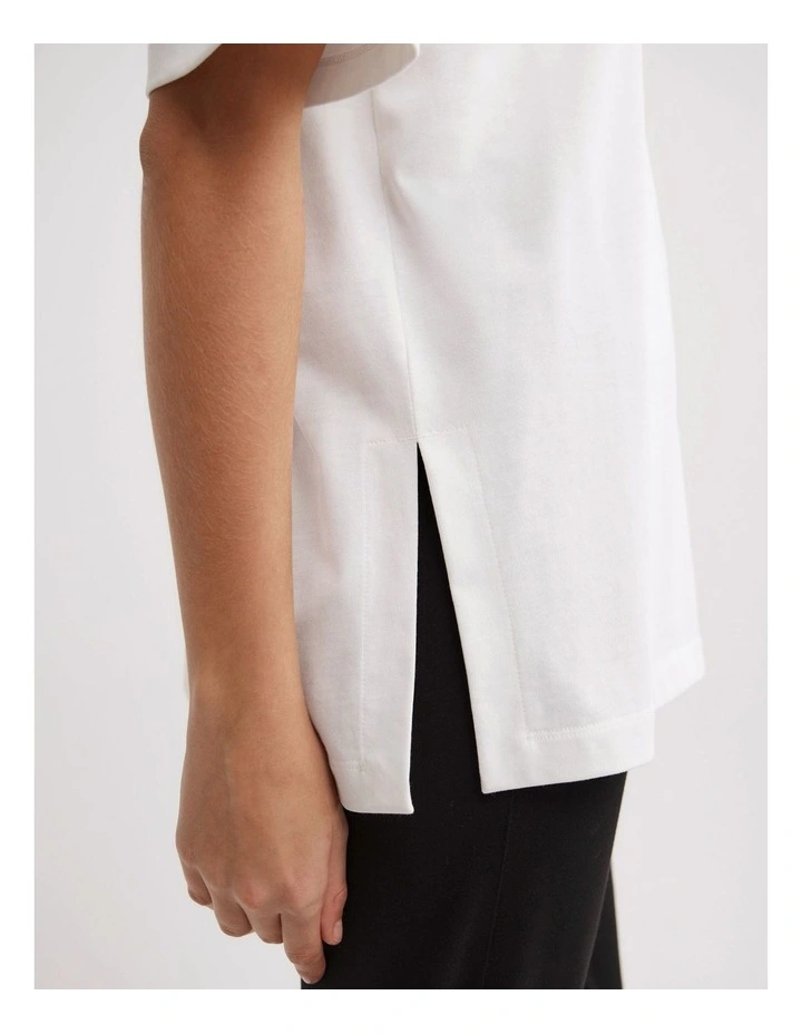 Boyfriend T-shirt2.0 in Fresh White image 3