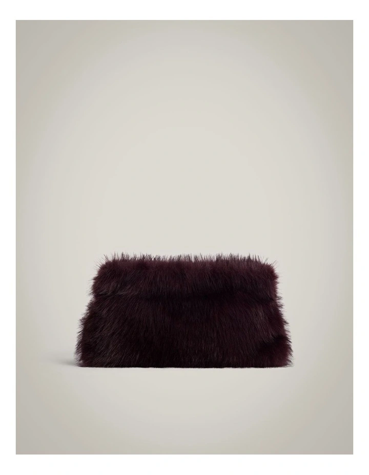 Estelle Clutch in Aubergine image 1