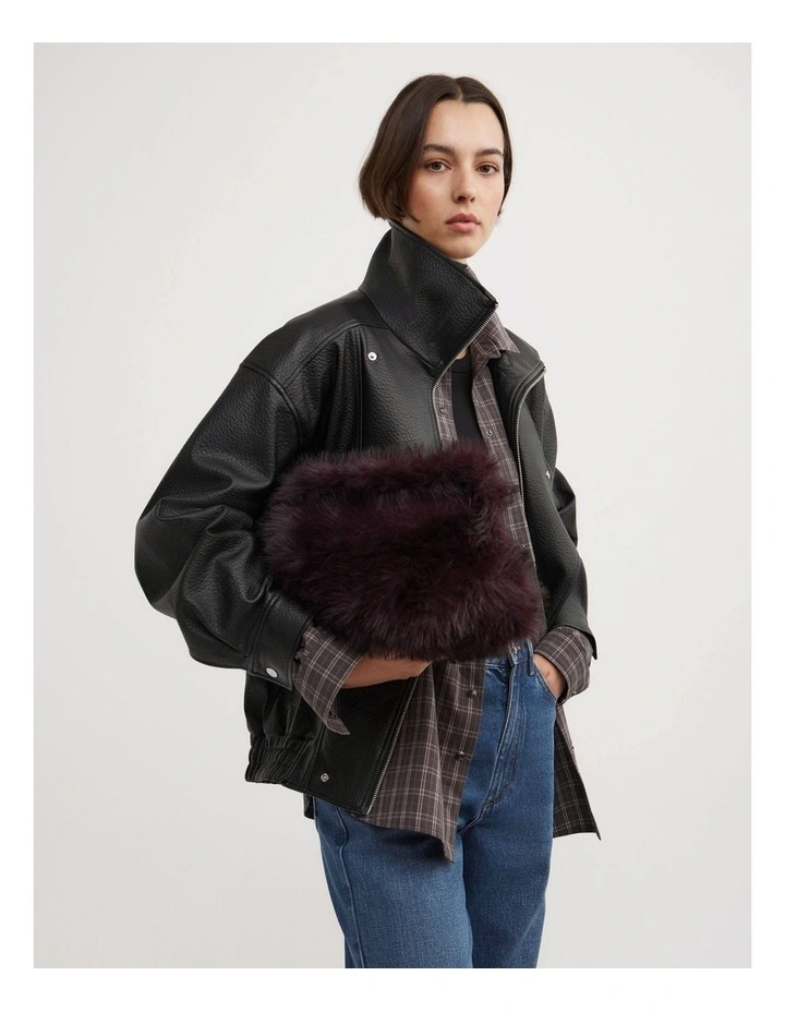 Estelle Clutch in Aubergine image 2