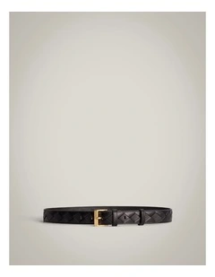 Simone Woven Belt in Black