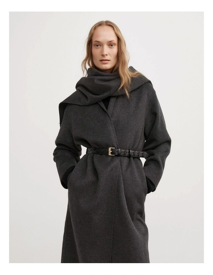 Simone Woven Belt in Black image 2