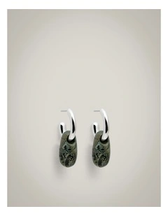 Molly Hoop Earrings in Silver