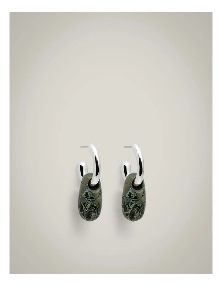 Molly Hoop Earrings in Silver image 1