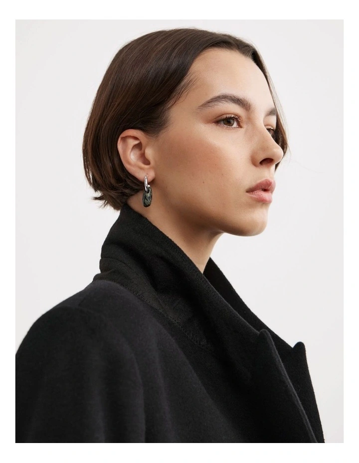 Molly Hoop Earrings in Silver image 2