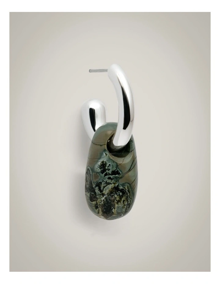 Molly Hoop Earrings in Silver image 3