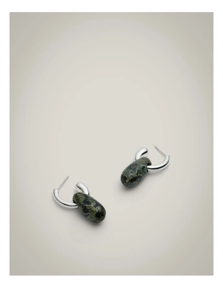 Molly Hoop Earrings in Silver image 4