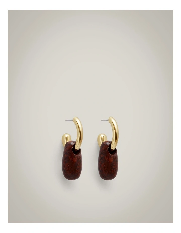 Molly Hoop Earrings in Gold image 1