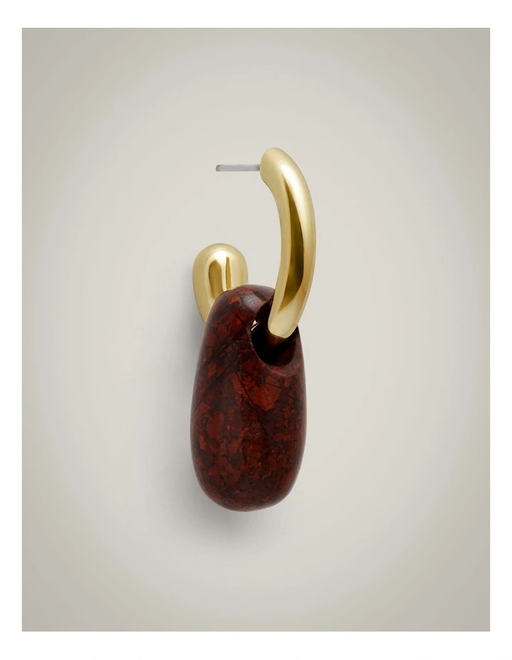 Molly Hoop Earrings in Gold image 3