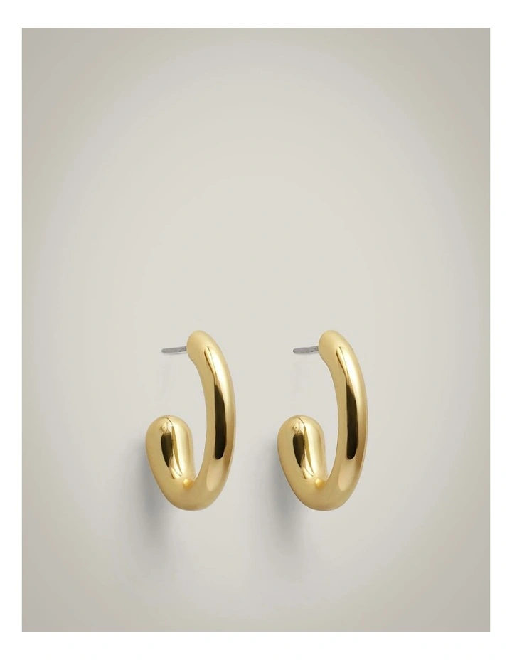 Molly Hoop Earrings in Gold image 5