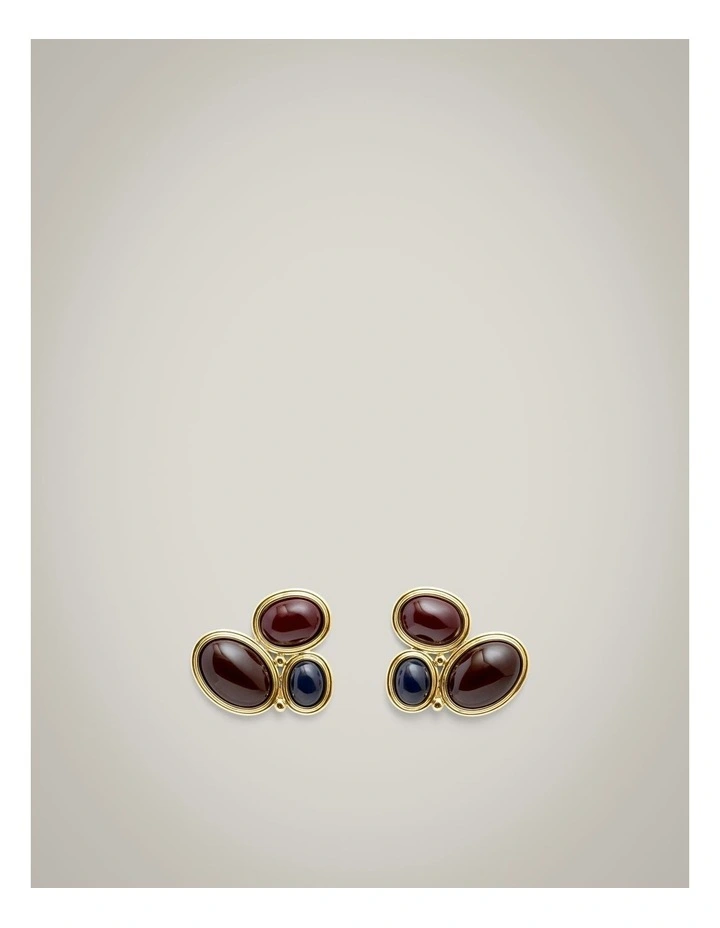 Thea Stud Earrings in Gold image 1