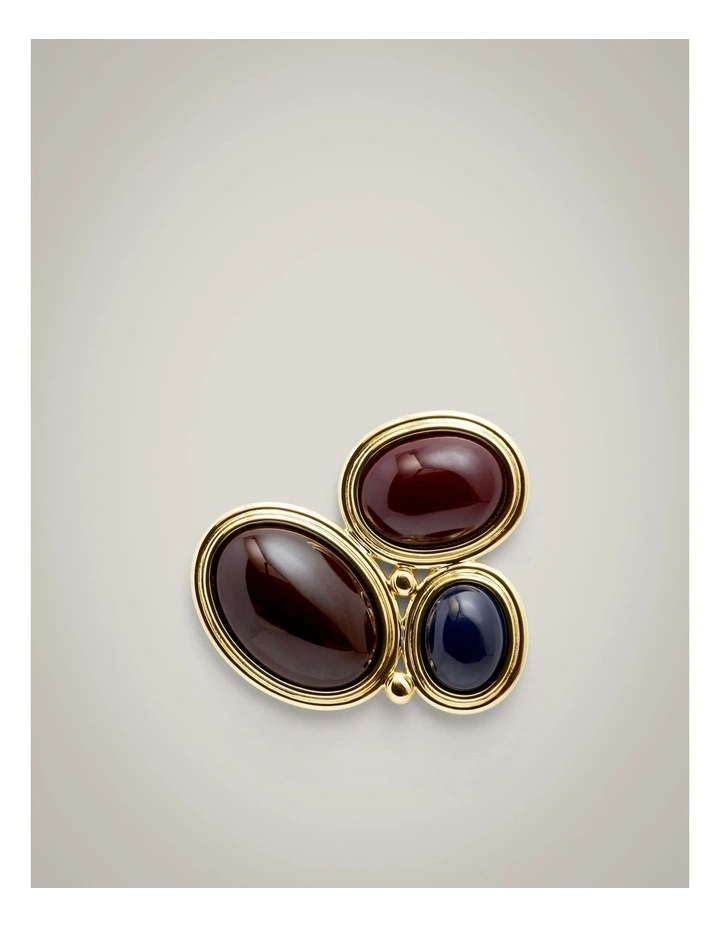 Thea Stud Earrings in Gold image 3