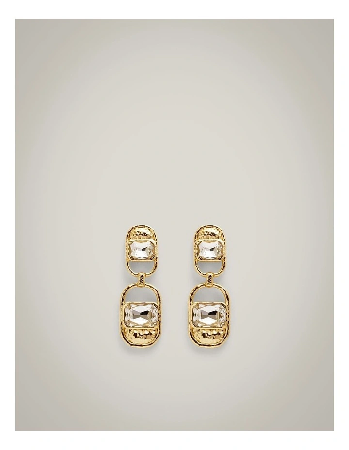 Luca Pendant Earrings in Gold image 1